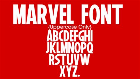 Marvel Font | YbtFonts | FontSpace