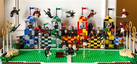 Added stands and more players to the new Harry Potter Quidditch Match set :) : r/lego