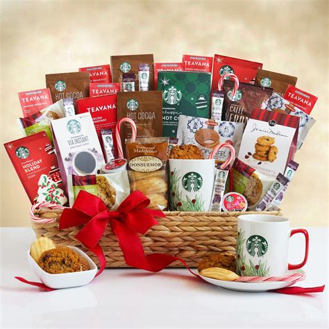 Starbucks Deluxe Holiday Gift Basket at Gift Baskets Etc