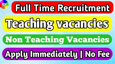 Full Time Teaching and Non Teaching Recruitment 2023 | Assistant ...