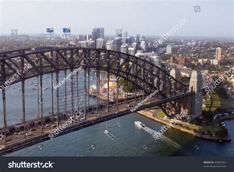 Aerial View Of Sydney Harbour Bridge Stock Photo 45681091 : Shutterstock