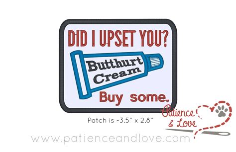 Did I upset you - buy some, butthurt cream, 3.5 x 2.8 inch rectangular ...