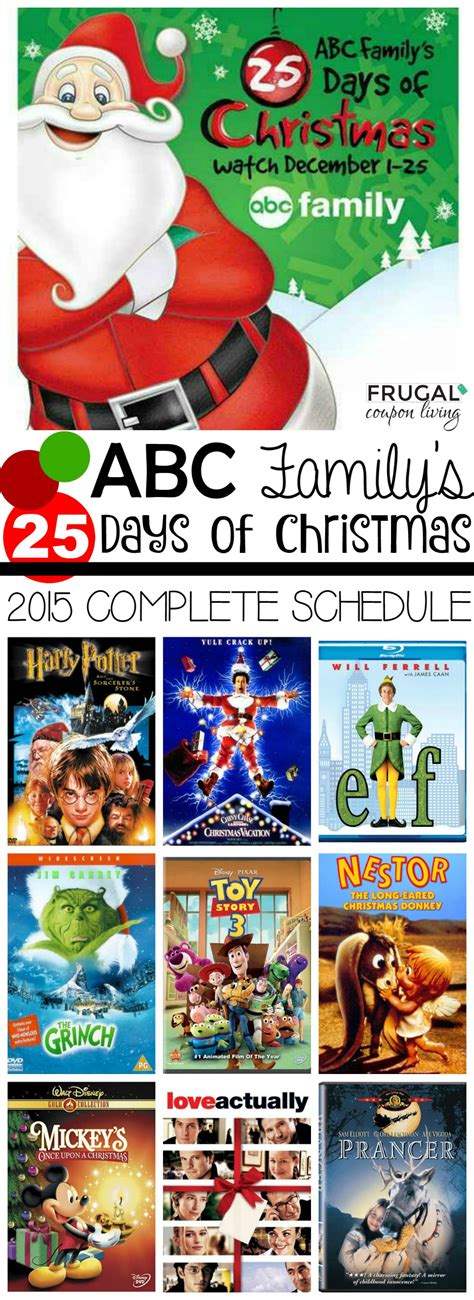 ABC Family 25 Days of Christmas 2015 Schedule