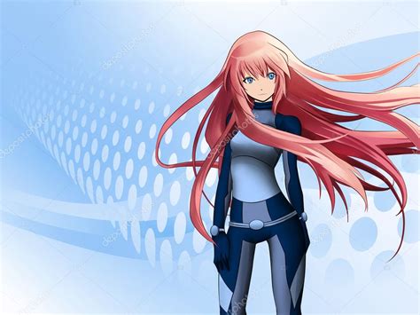 Futuristic anime girl — Stock Photo © ilterriorm #3761755