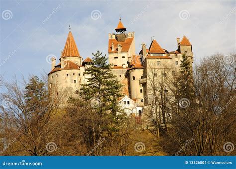 Dracula s Bran Castle stock photo. Image of forest, monument - 13326804