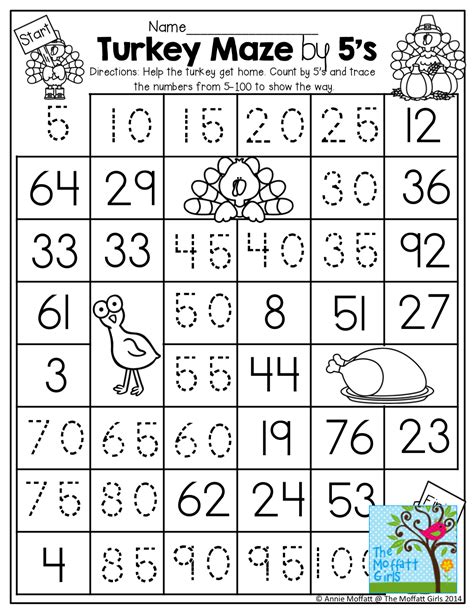 Counting By 5s Worksheet Kindergarten