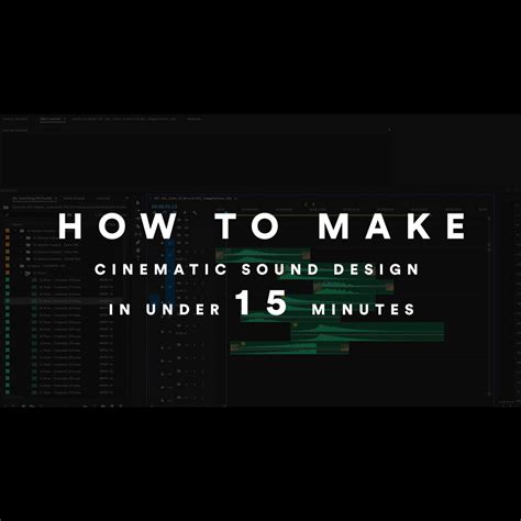 How to make your video sounds cinematic in 15 minutes... – Cinematic ...