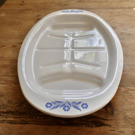 Corning Ware Blue Cornflower Platter P 19 / Vintage White - Etsy UK