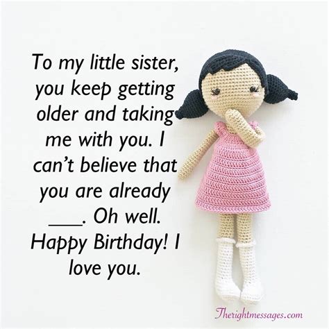 Birthday Wishes For Little Sister Quotes