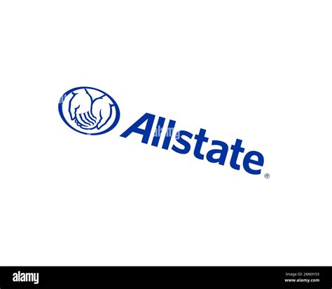 Allstate, rotated logo, white background B Stock Photo - Alamy