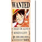 Monkey D Luffy Wanted Custom Poster Print Wall Decor