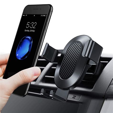 TORRAS Cell Phone Holder for Car, Auto-Clamping Air Vent Car Mount Holder Cradle Compatible for ...