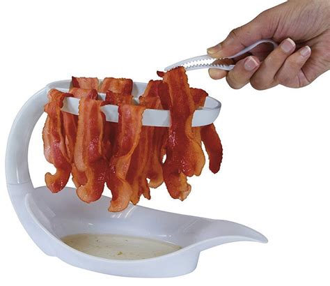 Microwaveable Bacon Rack for Healthier, Crispy Bacon