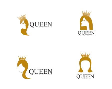 Vector Illustration Of Crowned Beauty Queen With Golden Template Logo Vector, Hairstyle, Girl ...