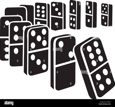 Domino tiles falling Stock Vector Image & Art - Alamy