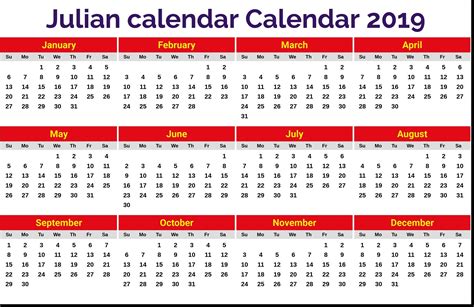 Military Julian Date Calendar - Template Calendar Design