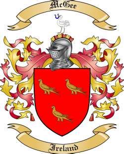 Mcgee Family Crest from Ireland by The Tree Maker