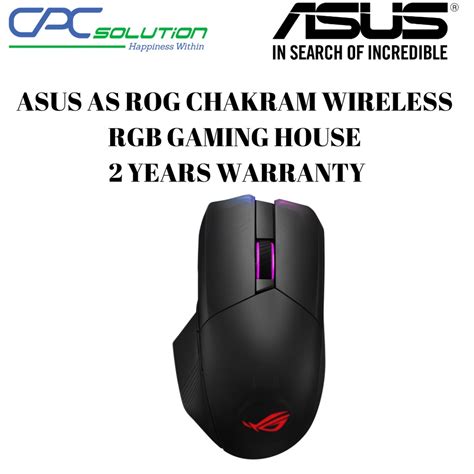 ASUS AS ROG CHAKRAM WIRELESS RGB GAMING HOUSE 2 YEARS WARRANTY | Shopee ...