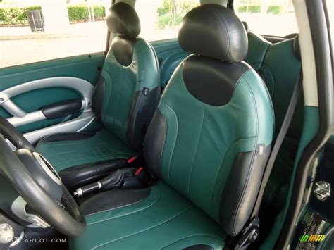 Emerald Green Interior 2002 Mini Cooper Hardtop Photo #72434942 | GTCarLot.com