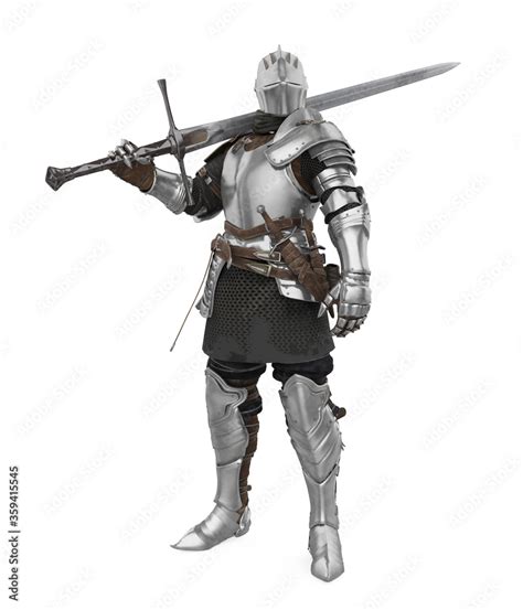 Medieval Knight Armor Isolated Stock Illustration | Adobe Stock