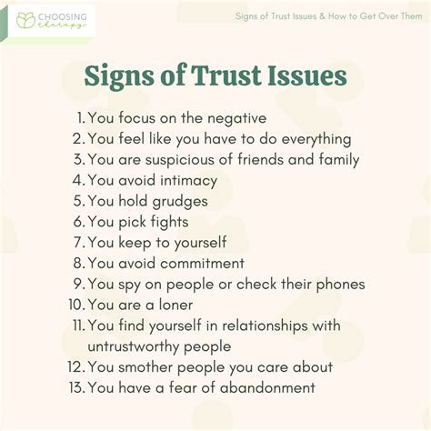 13 Signs of Trust Issues & How to Trust Again