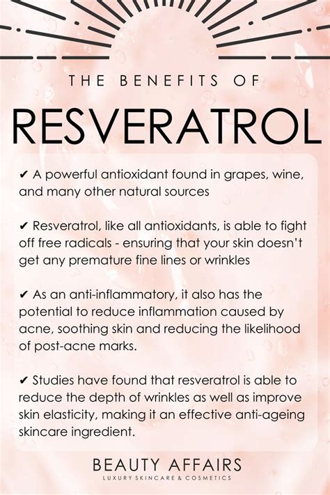 Resveratrol Skin Benefits, Side Effects & Uses | Resveratrol, Soothing skin, Skincare ingredients