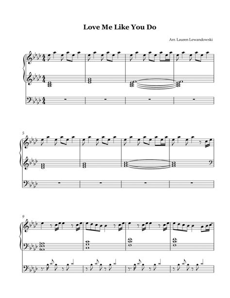 Love Me Like You Do (arr. Lauren Lewandowski) by Ellie Goulding Sheet Music for Harp at Sheet ...