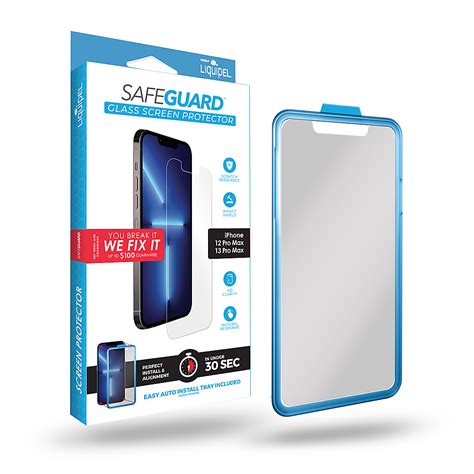 Best Buy: Liquipel Safeguard Glass Screen Protector for Apple iPhone 13 ...