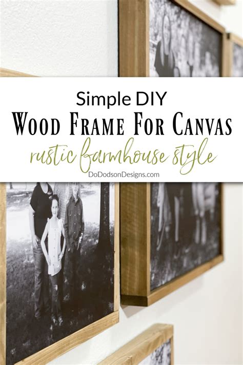 Simple DIY Wood Frame For Canvas - Do Dodson Designs