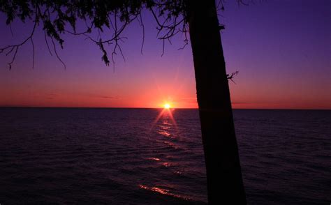 Sunset Over Lake Michigan Free Stock Photo - Public Domain Pictures