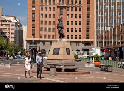 Ghandi statue on central Ghandi Square in Johannesburg, Gauteng, South ...