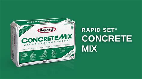 Rapid Set® Concrete Mix - YouTube