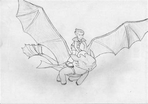 Drawing Hiccup and toothless by trgiant | OurArtCorner