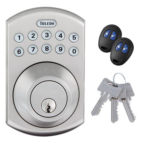 Toledo Fine Locks Electronic Stainless Steel Deadbolt with Remote Control-CV180E-US15 - The Home ...