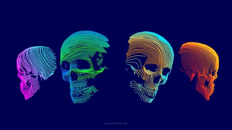 Colorful Skull Wallpapers - Top Free Colorful Skull Backgrounds - WallpaperAccess