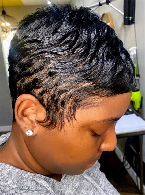 Pin by Natrona Simmons on Short relaxed hairstyles | Short relaxed ...