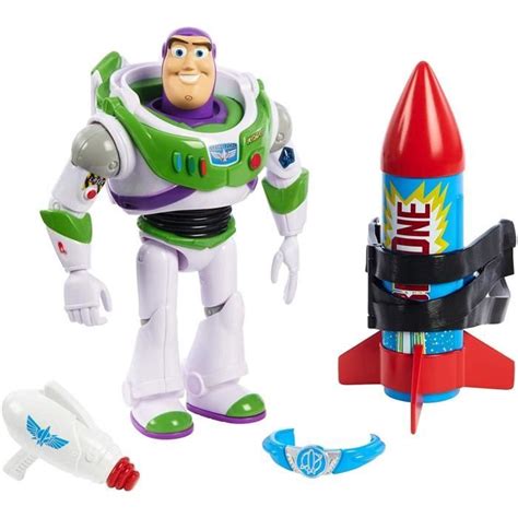 Figurine Buzz l'Éclair - Toy Story - MATTEL - Avec accessoires - Pour enfants à partir de 3 ans ...