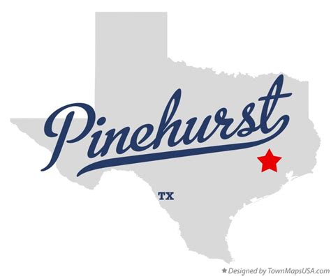 Map of Pinehurst, Montgomery County, TX, Texas