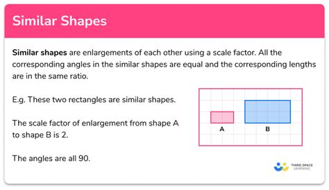 Similar Shapes - GCSE Maths - Steps, Examples & Worksheet