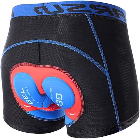 Men’s Cycling Shorts, 5D Padded Gel Cycling Underwear Breathable Mountain Bike Road Riding Mtb ...