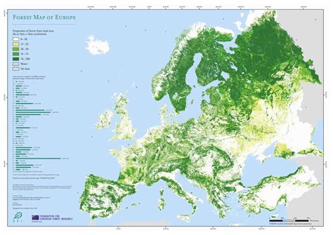 Forest map of Europe