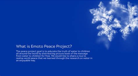 EMOTO PEACE PROJECT. on Behance