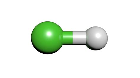 Hcl molecule hydrochloric acid 3D model - TurboSquid 1424824
