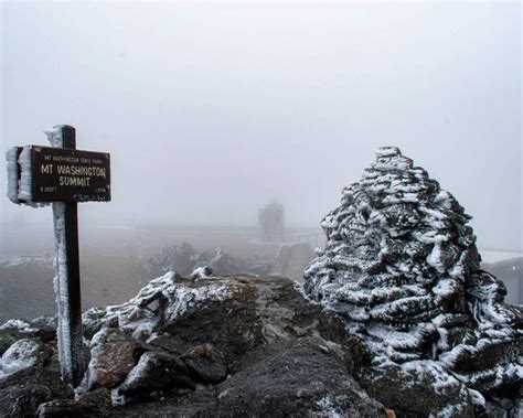 Mount Washington gets first measurable snow of the season, later than ...