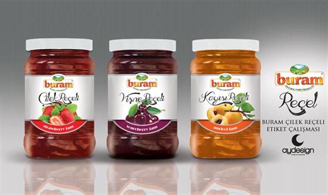 Buram Jam Jar Label Design