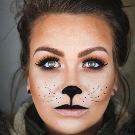 maquillage-halloween-simple-maquillage-facile-femme Black Cat Makeup ...