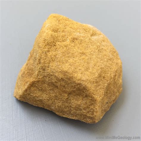 Yellow Brown Sandstone Sedimentary Rock - Mini Me Geology