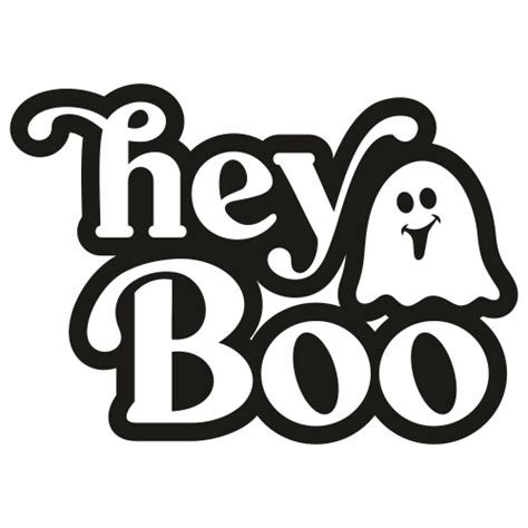 Hey Boo Halloween SVG | Hey Boo Halloween vector File | PNG, SVG, CDR ...