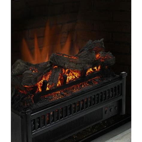 Pleasant Hearth 23-in W 4,600-BTU Black Electric Fireplace Logs with ...