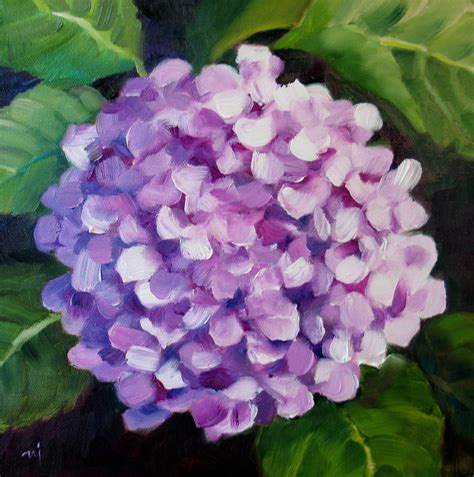 Nel's Everyday Painting: Lavender Hydrangea - SOLD